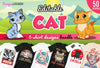 50 Editable Cat T-Shirt Designs Bundle