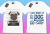 50 Editable Dog T-Shirt Designs Bundle