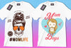 50 Editable Mom T-Shirt Designs Bundle - Designs Locker