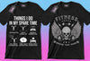 50 Editable Gym T-Shirt Designs Bundle - Designs Locker