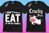 50 Editable Vegan T-Shirt Designs Bundle - Designs Locker