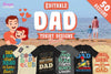 50 Editable Dad T-Shirt Designs Bundle - Designs Locker