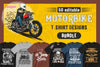 50 Editable Motorbike T-Shirt Designs Bundle - Designs Locker