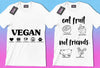 50 Editable Vegan T-Shirt Designs Bundle - Designs Locker
