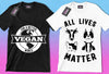 50 Editable Vegan T-Shirt Designs Bundle - Designs Locker