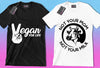 50 Editable Vegan T-Shirt Designs Bundle