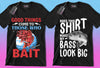 50 Editable Fishing T-Shirt Designs Bundle