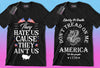 50 Editable American Patriot T-Shirt Designs Bundle