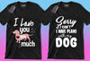 50 Editable Dog T-Shirt Designs Bundle