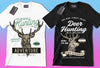 50 Editable Hunting T-Shirt Designs Bundle