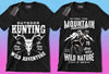 50 Editable Hunting T-Shirt Designs Bundle